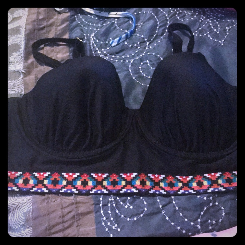 Lane Bryant Black Bikini Top